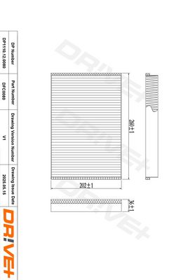 FILTER INNENRAUMLUFT DR!VE+ DP1110120080 0