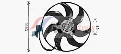 VENTILATOR RADIATOR AVA Clever Choice OL7730 1