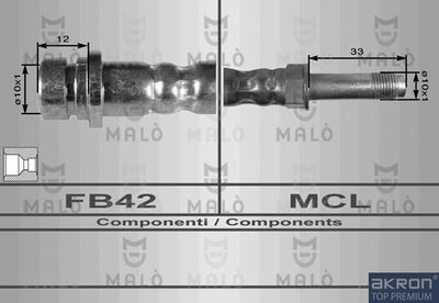спирачен маркуч AKRON-MALÒ 8686