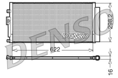 Конденсатор, кондиционер DENSO DCN09046 для ABARTH 500C