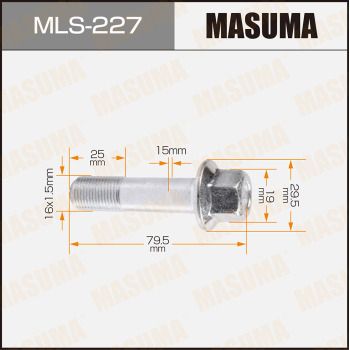 Болт регулировки развала колёс MASUMA MLS-227 для HONDA CROSSROAD
