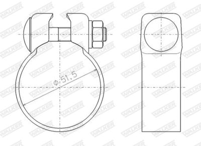 COLIER SISTEM DE ESAPAMENT WALKER 81987 8