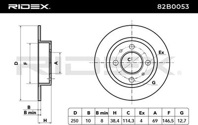 спирачен диск RIDEX