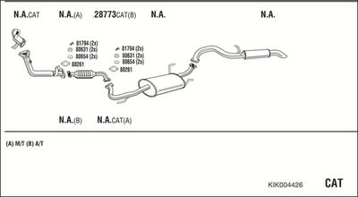 Układ wydechowy WALKER KIK004426