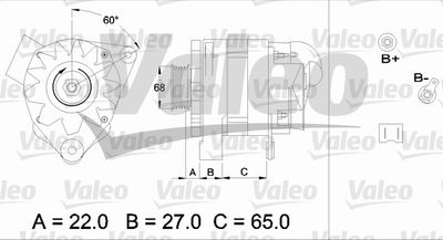 Генератор VALEO 436457 для RENAULT 25