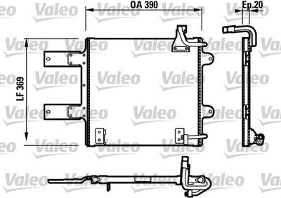 VALEO 817246 Радіатор кондиціонера для VW (Фольксваген_)