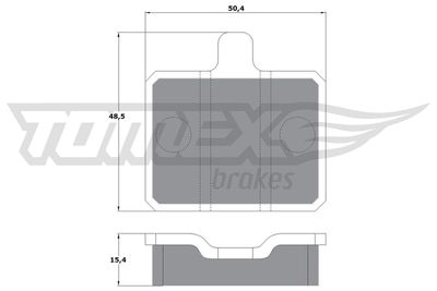 Комплект тормозных колодок, дисковый тормоз TOMEX Brakes TX 10-25 для SKODA 100