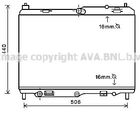 AVA QUALITY COOLING FD2441 Радиатор охлаждения двигателя для FORD FIESTA VI (CB1, CCN)