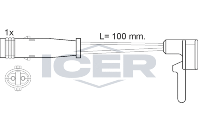 ICER 610323 E C Датчик износа тормозных колодок  для FORD TRANSIT (Форд Трансит)