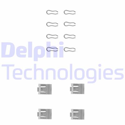 Комплектующие, колодки дискового тормоза DELPHI LX0075 для FIAT UNO