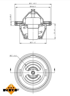 Thermostat, coolant 725149