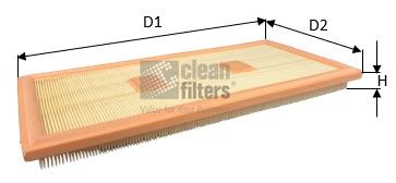 Воздушный фильтр CLEAN FILTERS MA3481 для MERCEDES-BENZ SL