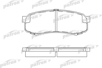 Комплект тормозных колодок, дисковый тормоз PATRON PBP1021 для TOYOTA LAND CRUISER PRADO