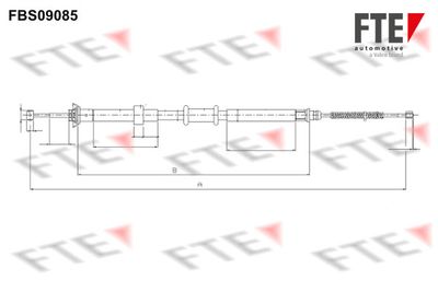 FTE 9250303 Трос ручного тормоза  для FIAT PANDA (Фиат Панда)