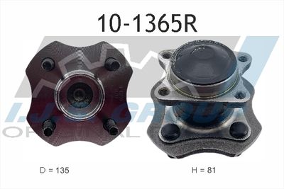 IJS GROUP 10-1365R Подшипник ступицы  для TOYOTA YARIS (Тойота Ярис)