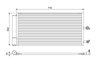 VALEO Condensor, airconditioning (822644)