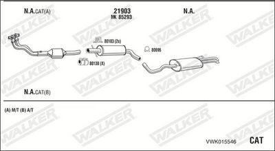 Изпускателна система WALKER VWK015546