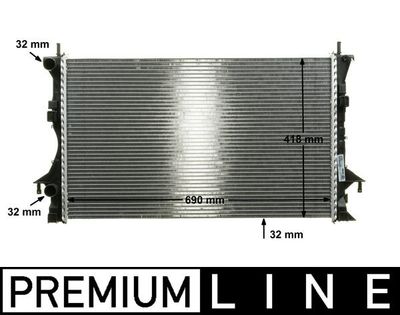 Chłodnica, układ chłodzenia silnika MAHLE CR 461 000P