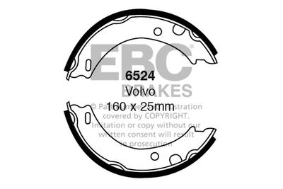 Комплект тормозных колодок EBC Brakes 6524 для VOLVO 960