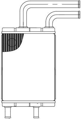 Теплообменник, отопление салона LUZAR LRh 3004 для CHERY ELARA