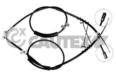 Тросик, cтояночный тормоз CAUTEX 765715 для JAGUAR XK