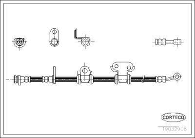 Тормозной шланг CORTECO 19032908 для HONDA LEGEND