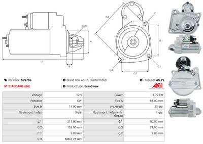 STARTER AS-PL S0975S 4