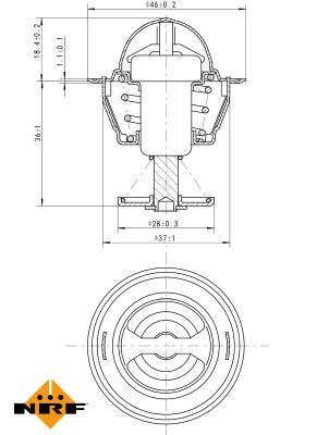 Thermostat, coolant 725109