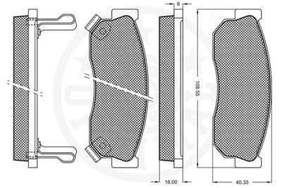 Brake Pad Set, disc brake 9382