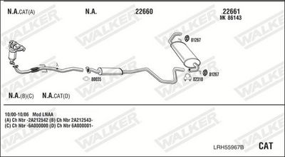 Изпускателна система WALKER LRH55967B