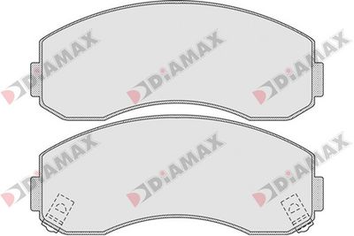DIAMAX N09149 Тормозные колодки и сигнализаторы  для KIA K2500 (Киа K2500)