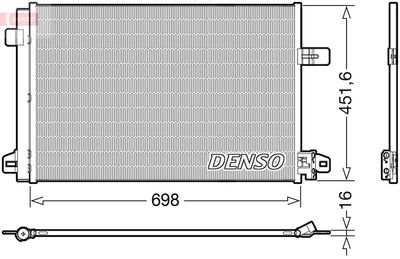 DENSO DCN32028 Радиатор кондиционера  для VW MULTIVAN (Фольцваген Мултиван)