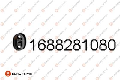 EUROREPAR 1688281080 Крепление глушителя  для HYUNDAI ELANTRA (Хендай Елантра)