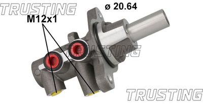 Главный тормозной цилиндр TRUSTING PF1149 для MAZDA 2