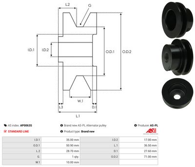 Vorschau Riemenscheibe, Generator Ansicht 4