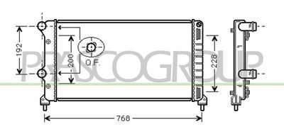 PRASCO FT908R001 Крышка радиатора  для FIAT DOBLO (Фиат Добло)