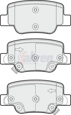 Fahren Brake Pad Set, disc brake FBP3714
