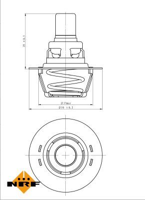 Thermostat, coolant 725141