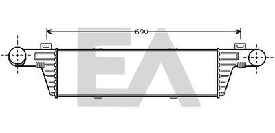 EACLIMA 36A50012 Интеркулер  для MERCEDES-BENZ E-CLASS (W210) E 200 Kompressor (210.045)
