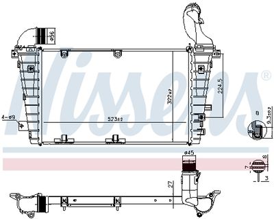 Laddluftkylare NISSENS 961267