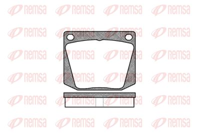Комплект тормозных колодок, дисковый тормоз REMSA 0038.00 для TRIUMPH VITESSE