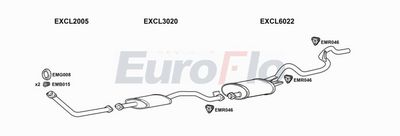 Układ wydechowy EUROFLO CLL2025D8008A00