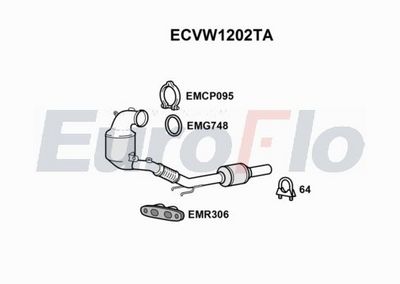 Katalizator EUROFLO 5Q0254504M