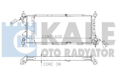 KALE OTO RADYATÖR 156000 Радиатор охлаждения двигателя для OPEL CORSA B Фургон/хетчбэк (S93)