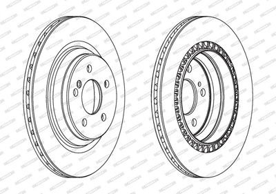 BREMSSCHEIBE FERODO DDF1906C 1