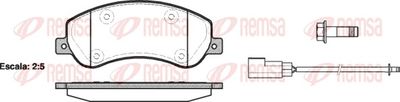 Brake Pad Set, disc brake 1250.02