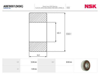 Lager AUTOSTARTER ABE9001(NSK)