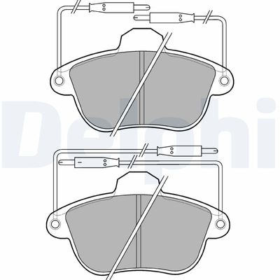 Brake Pad Set, disc brake LP741