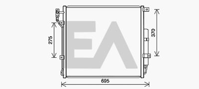 Конденсатор, кондиционер EACLIMA 30C05011 для LAND ROVER RANGE ROVER