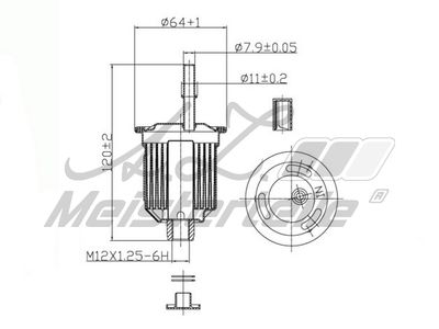 горивен филтър A.Z. Meisterteile AZMT-41-020-1453